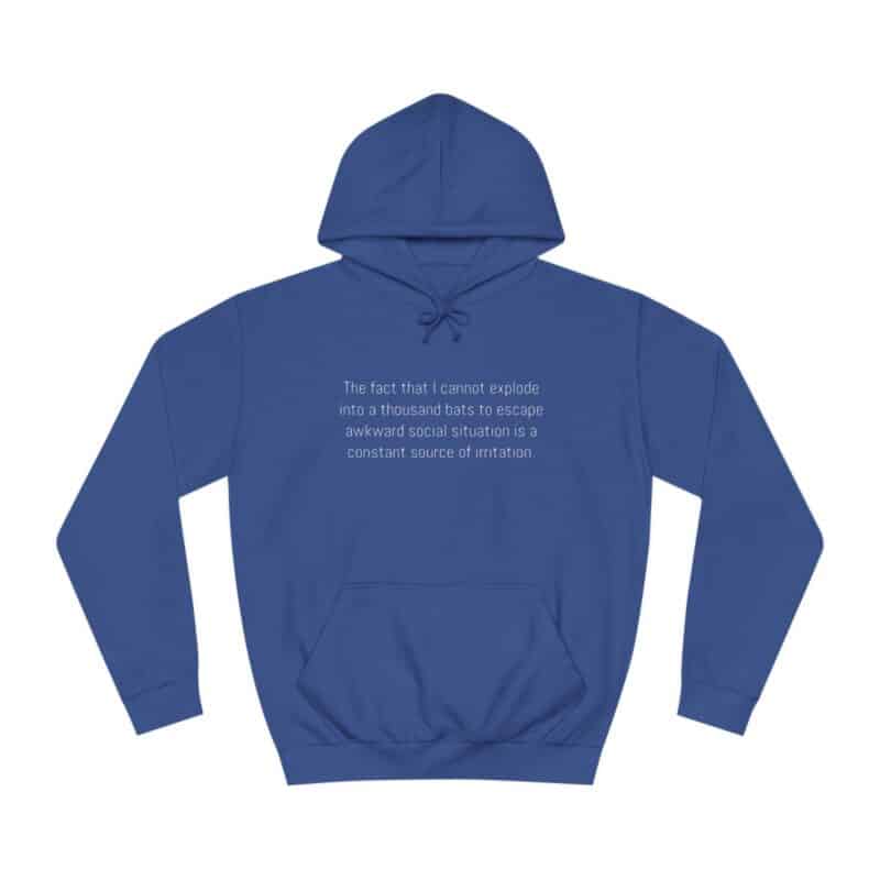 Funny Awkward Bat Meme Hoodie