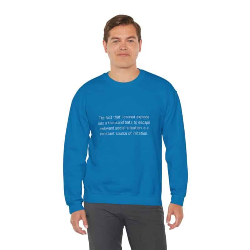 Funny Awkward Bat Meme Sweatshirt