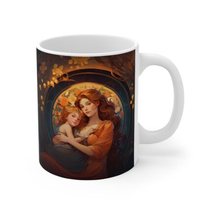 Art Deco Mother and Child Mug