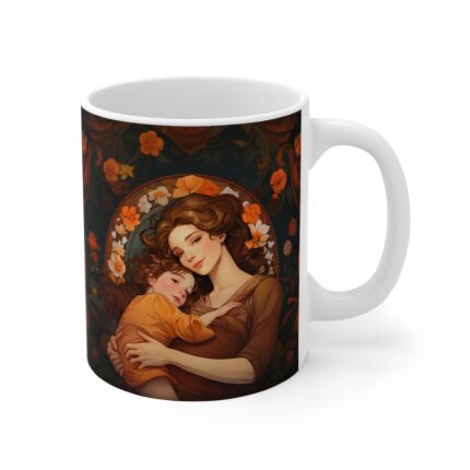 Art Deco Mother and Child Mug