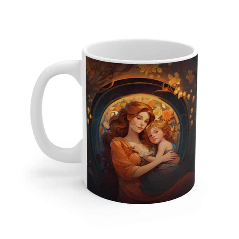 Art Deco Mother and Child Mug