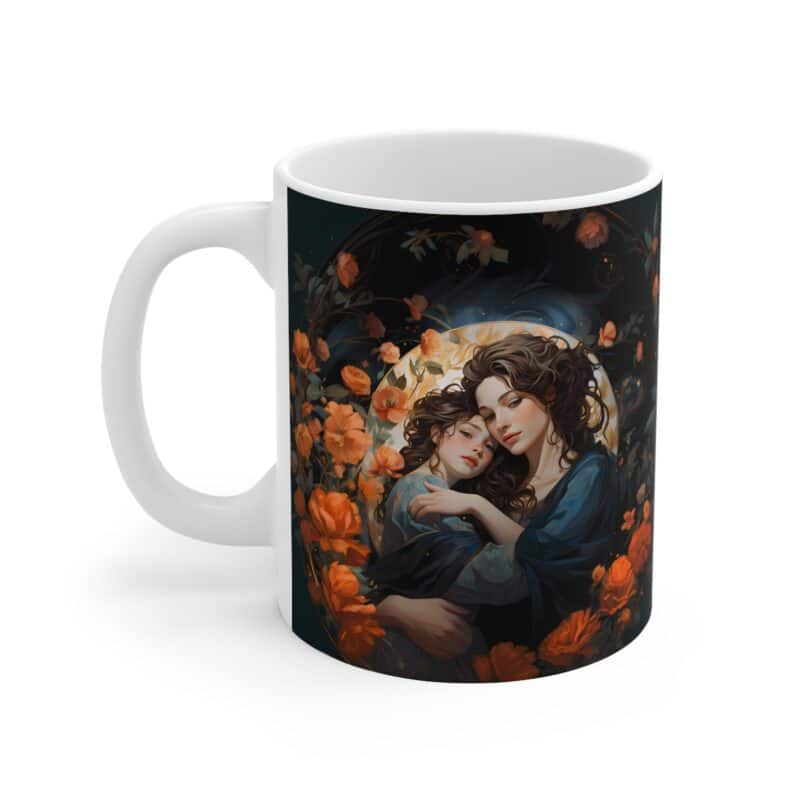 Art Deco Mother and Child Mug