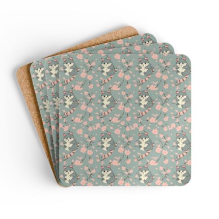 Cute Vintage Possum Coaster Set