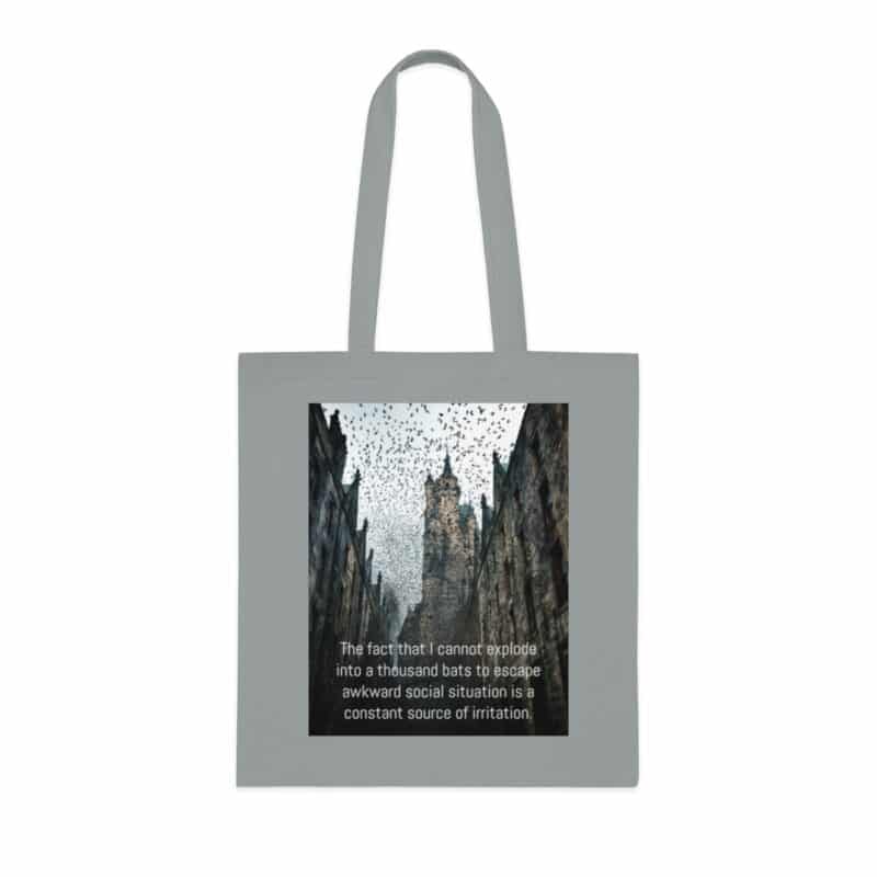 Funny Awkward Bat Meme Tote Bag