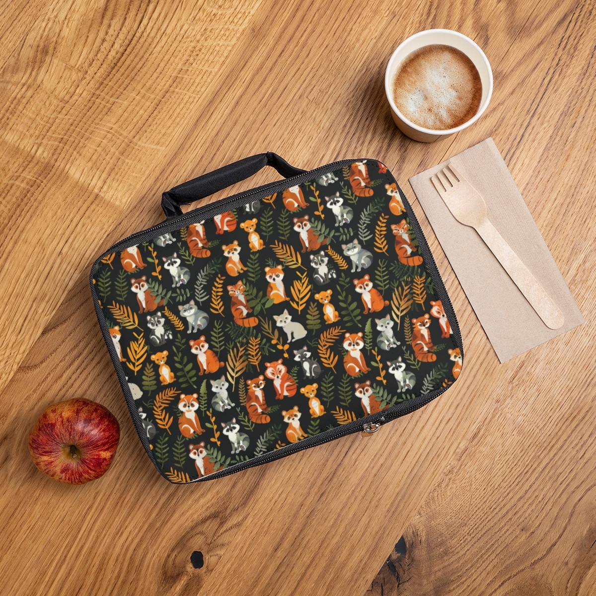 Adorable Wild Garden Animals Lunch Bag