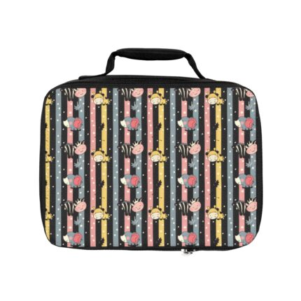 Cute Elephant, Giraffe, Zebra Lunch Bag