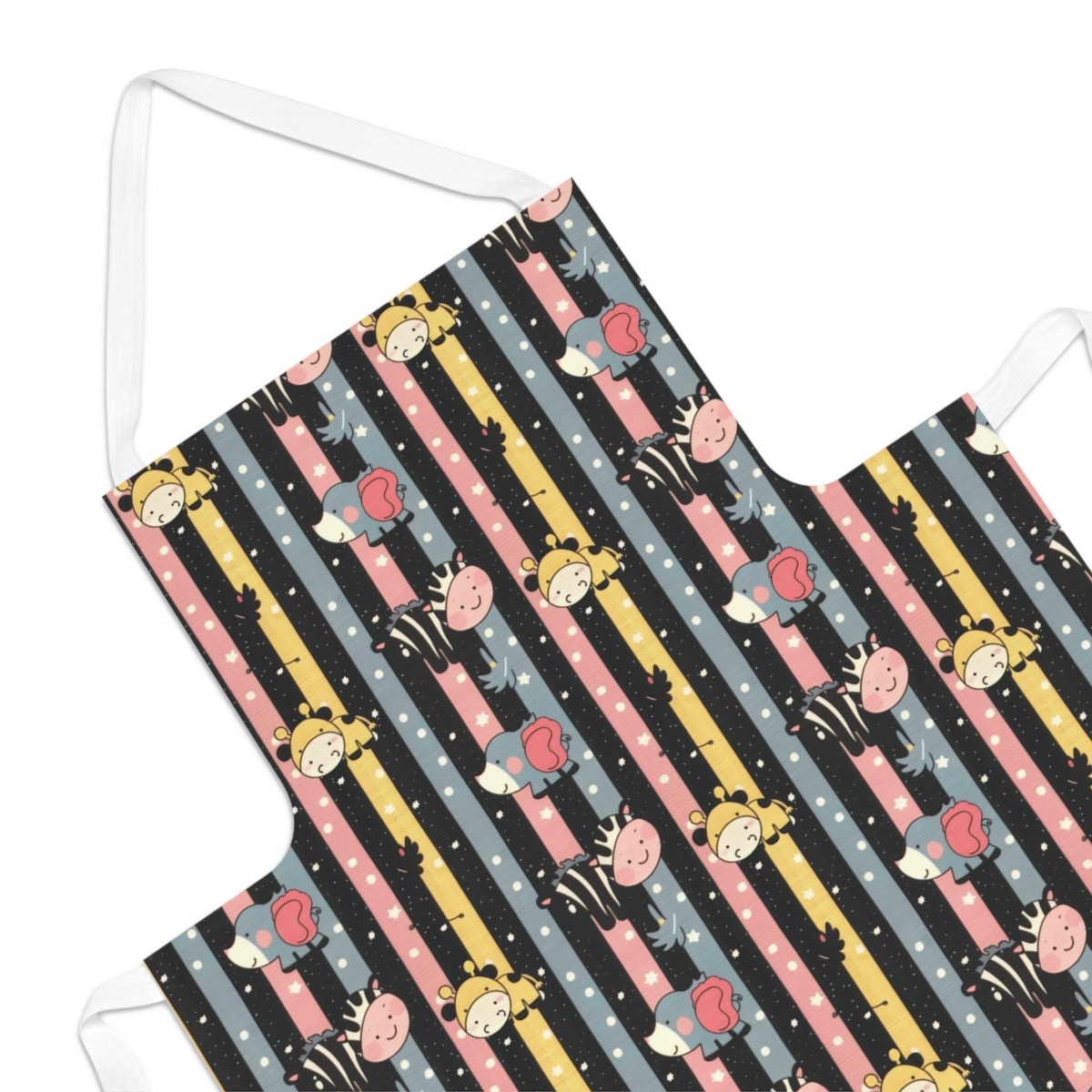 Cute Elephants, Giraffes and Zebras Apron