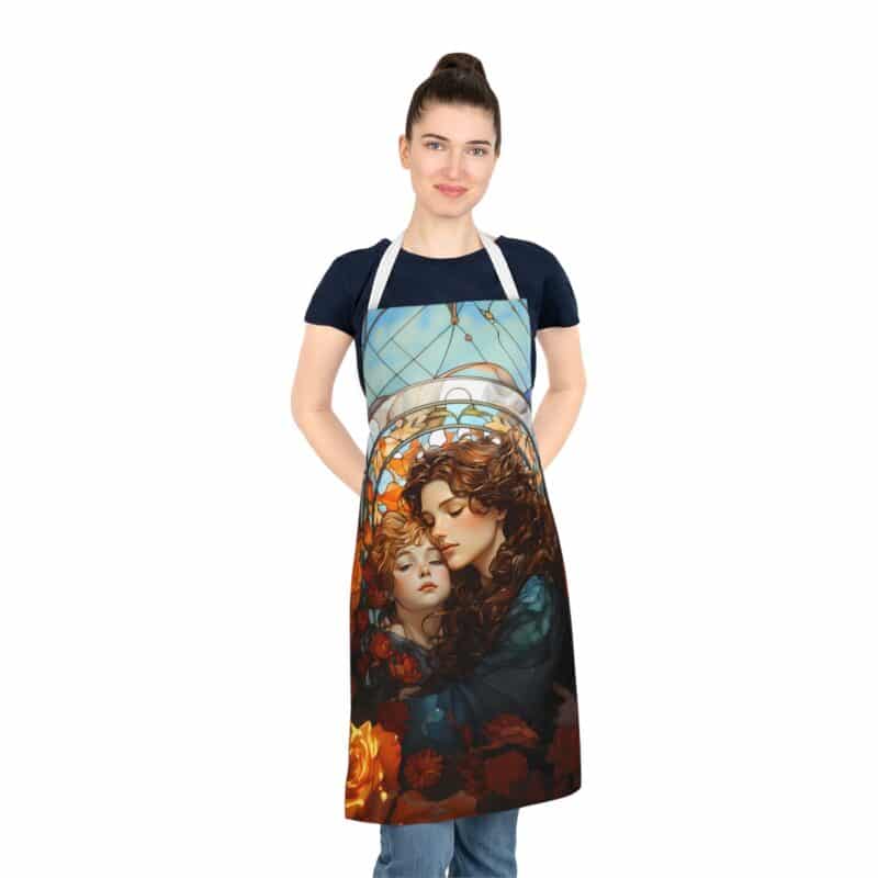 Art Deco Mother and Child Apron