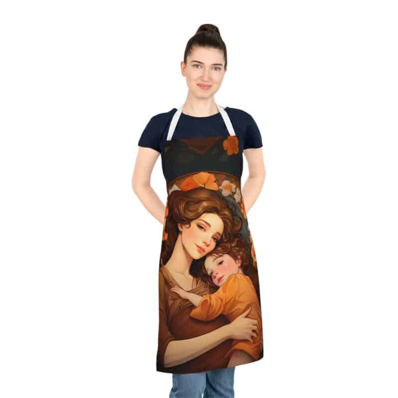 Art Deco Mother and Child Apron