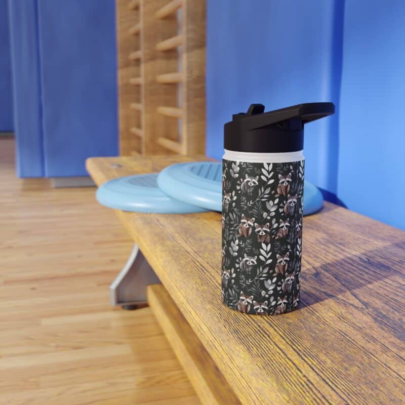 Cute Raccoon Stainless Steel Water Bottle