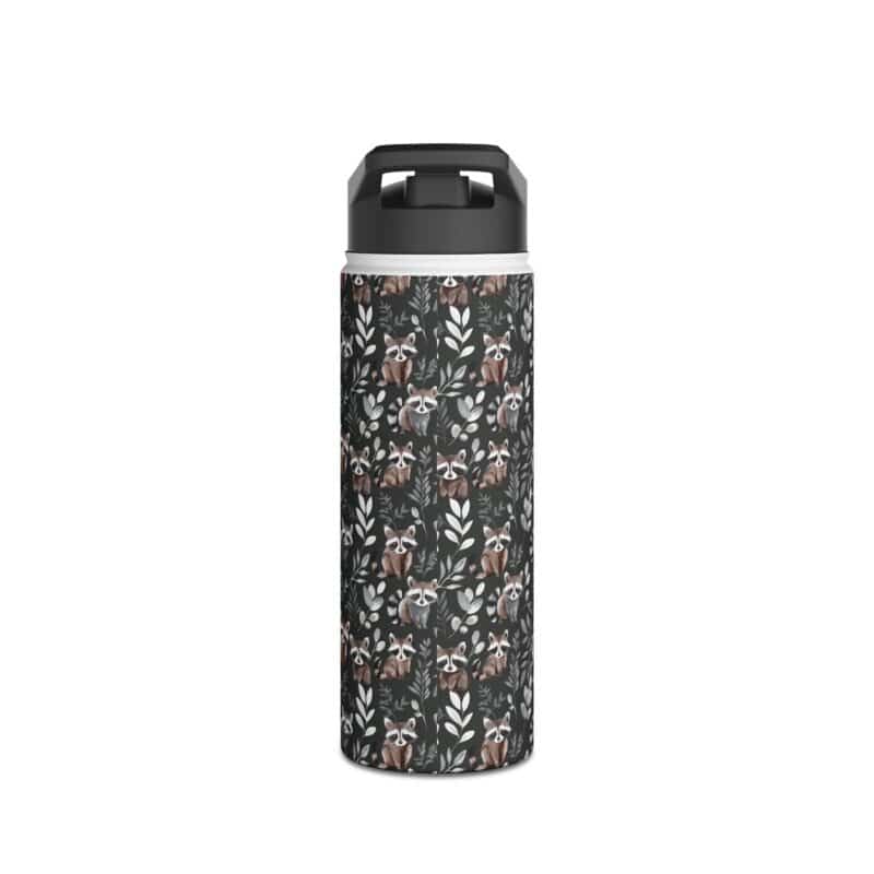 Cute Raccoon Stainless Steel Water Bottle