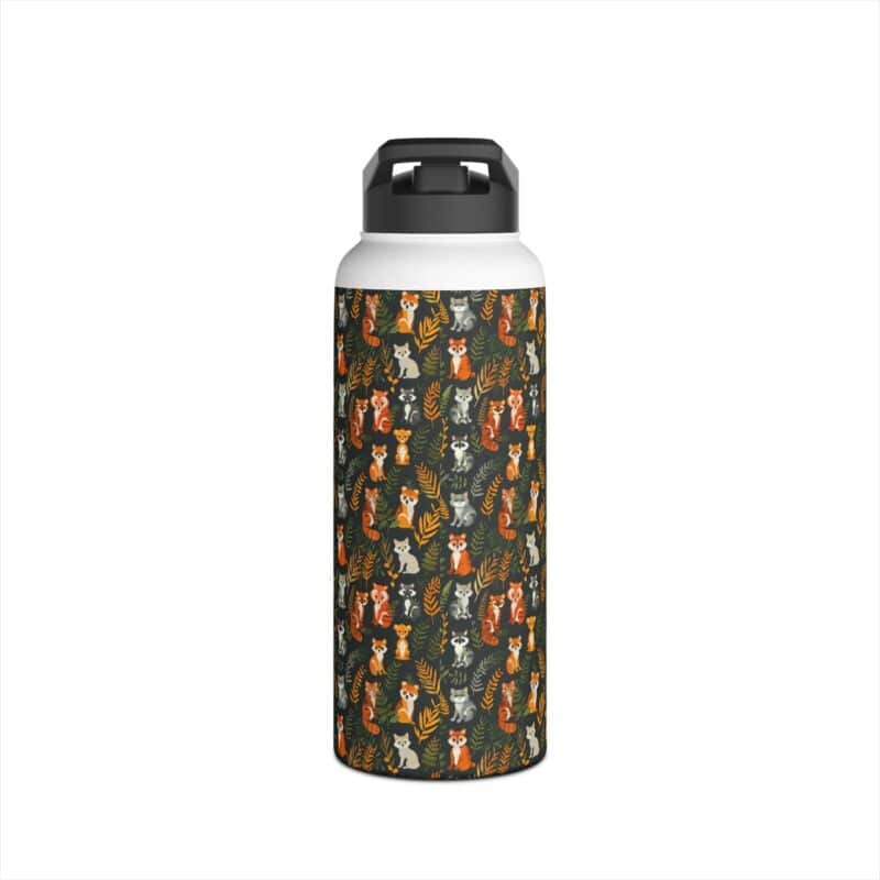 Adorable Wild Garden Animals Stainless Steel Water Bottle