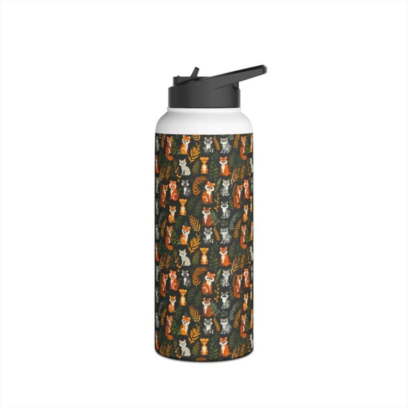 Adorable Wild Garden Animals Stainless Steel Water Bottle