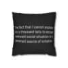 Funny Awkward Bat Meme Double-Sided Cushion Cover