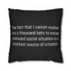 Funny Awkward Bat Meme Double-Sided Cushion Cover