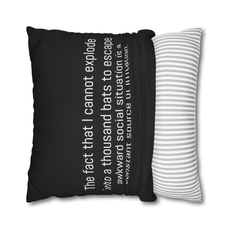 Funny Awkward Bat Meme Double-Sided Cushion Cover