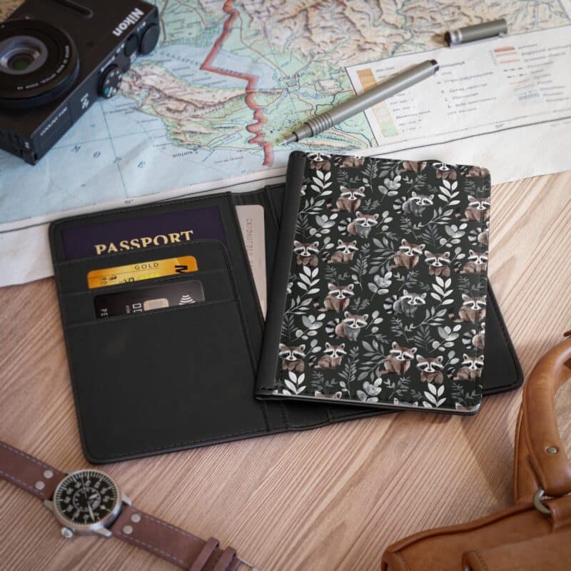 Adorable Raccoon Passport Cover