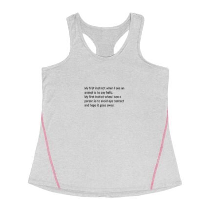 Funny Animal Lover Women's Racerback Sports Top