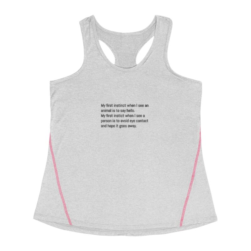 Funny Animal Lover Women's Racerback Sports Top