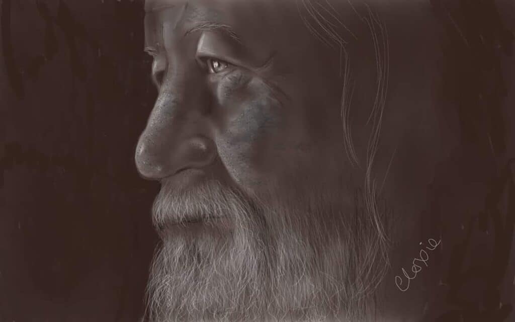 Old Man Digital Portrait