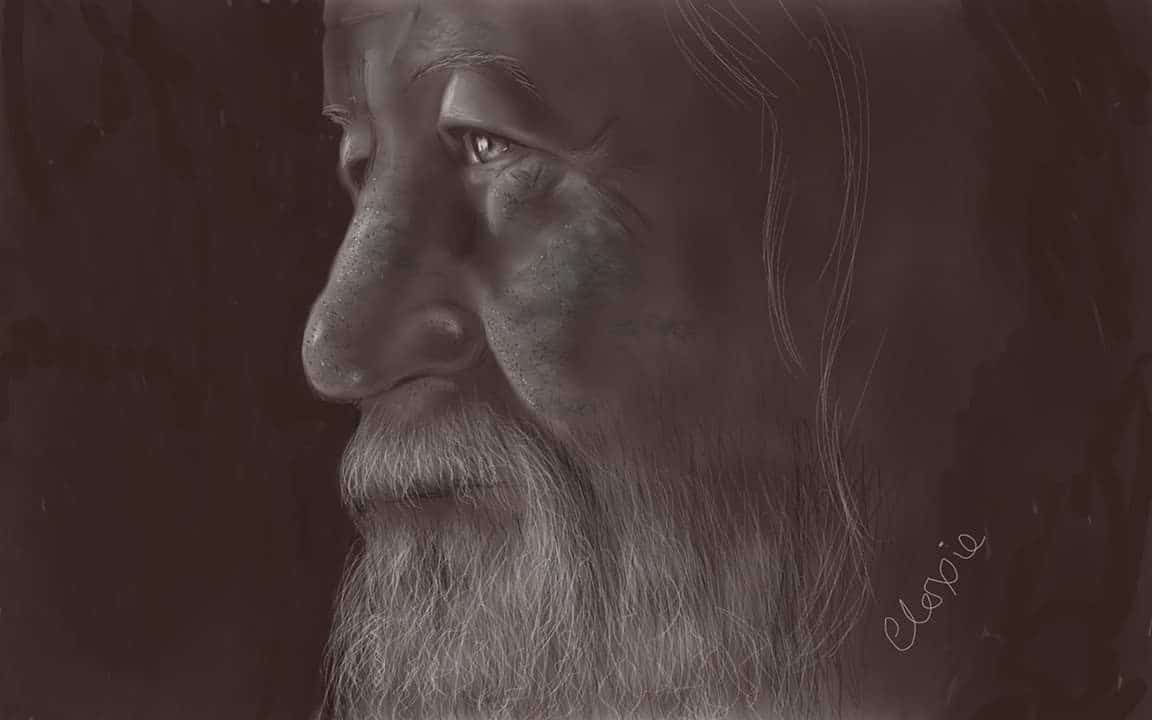 Old Man Digital Portrait