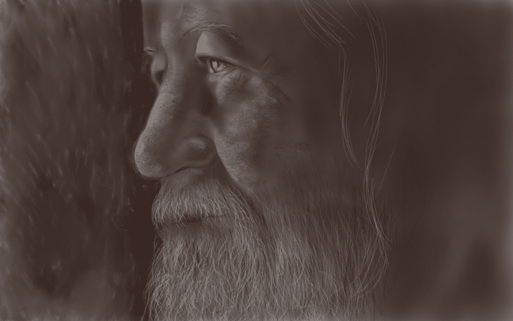 Old Man Digital Portrait